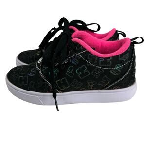 Heelys Pro 20 Prints Kids Sneakers with Pink and Black Pattern Youth Size 2